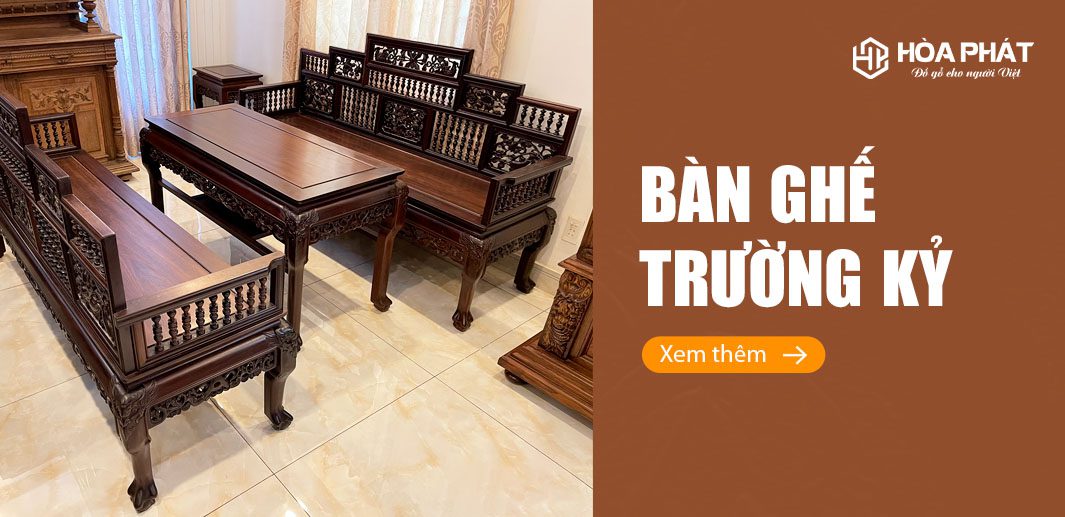 bàn ghế trường kỷ siêu đẹp