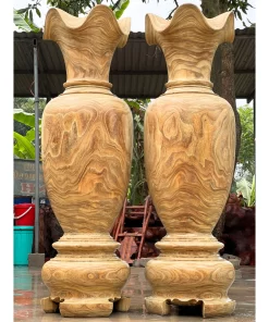 Lục Bình Gỗ Cẩm Vàng Nguyên Khối Cao 1m7 Đẹp Loại 1