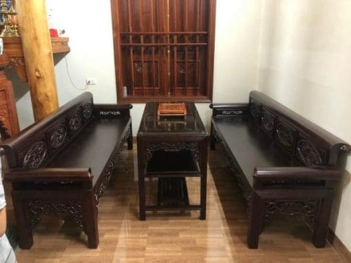 Trường Kỷ Gỗ Gụ Hàng Đẹp Loại 1 Dày Dặn