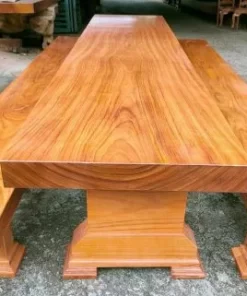 Bàn Ghế K3 Nguyên Khối Gỗ Gõ Đỏ Loại 1 Víp