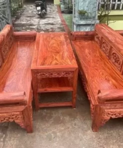 Bàn Ghế Trường Kỷ Gỗ Hương Đá Hàng Đẹp Loại 1 Dày Dặn