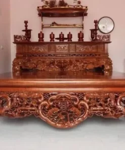Sập Gỗ Gụ Ngũ Phúc Kim Tiền