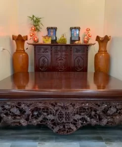 Sập Chân Quỳ Gỗ Gụ