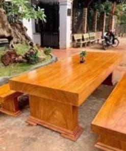 Trang chủ - Đồ Gỗ Hòa Phát Mẫu Bàn Ghế ăn Gỗ Gõ đỏ Nguyên Khối