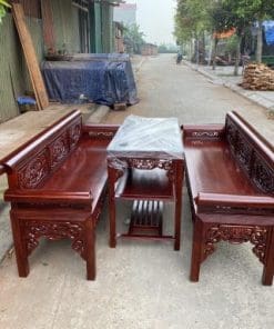 Trường Kỷ Gỗ Gụ Hàng Đẹp Loại 1 Dày Dặn
