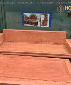 Ghế Sofa Chân Thuyền Gỗ Hương Đá