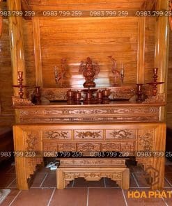 Bàn Thờ Cổ Sập Gỗ Gụ Chân 16