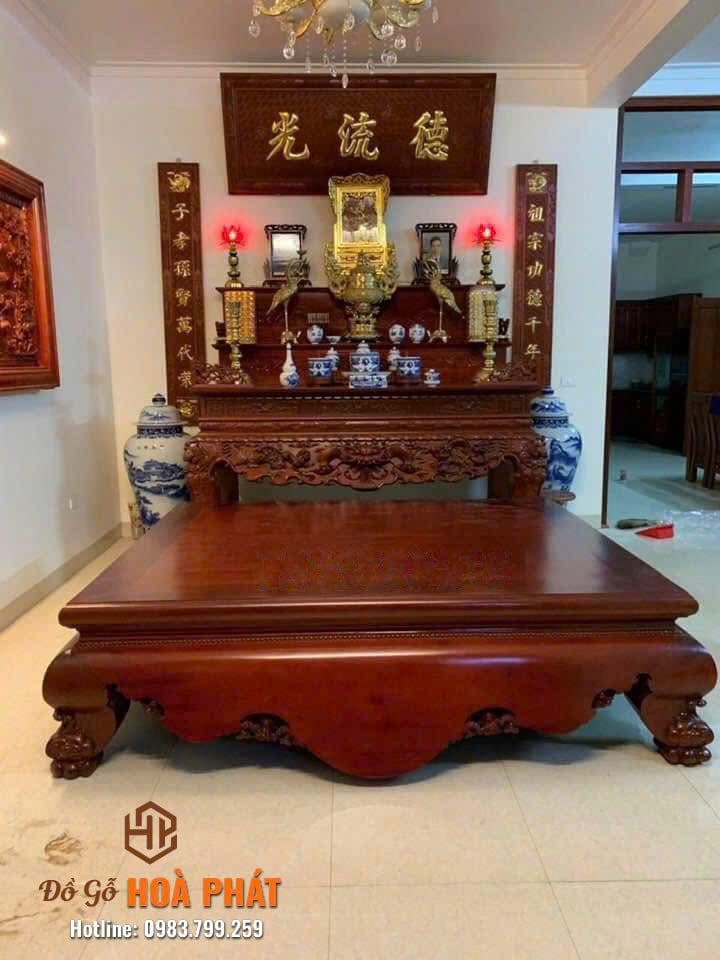 Lựa chọn kích thước bàn thờ phù hợp giúp không gian phòng thờ cân đối