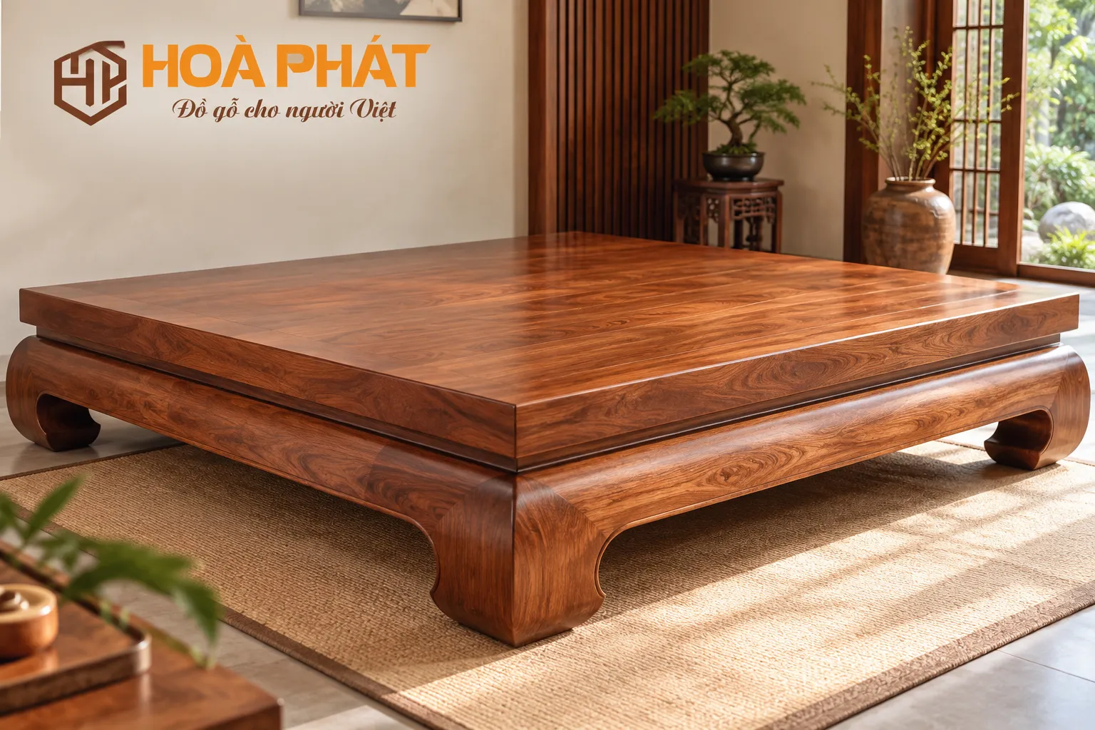 Phản gỗ có mặt rộng, kết cấu chắc chắn và phù hợp với nhiều nhu cầu sử dụng.