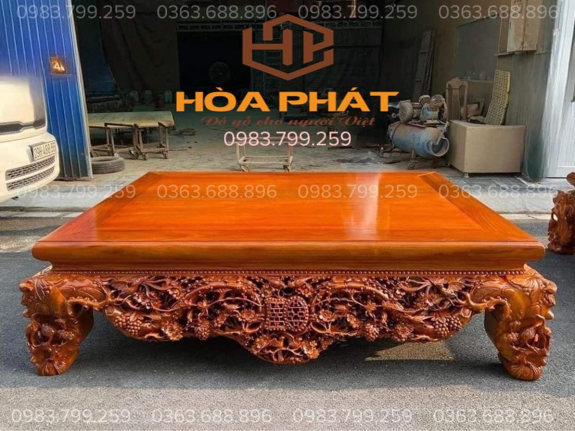 Các mẫu sập thờ mai điểu đa dạng kiểu chân, họa tiết và kích thước, phù hợp với nhiều không gian thờ cúng.