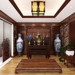 Vách Ngăn Phòng Thờ CNC 01