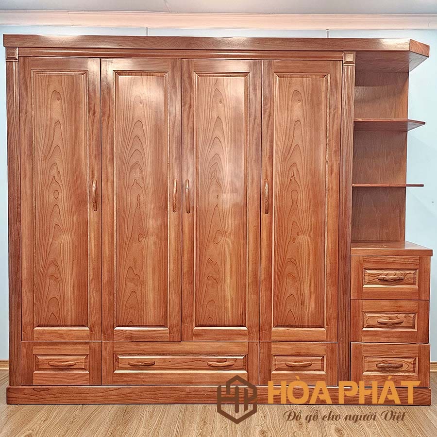 Khám Phá Mẫu Tủ Quần Áo Gỗ Tự Nhiên 4 Cánh Đẹp Và Bền Nhất 20241122_154856