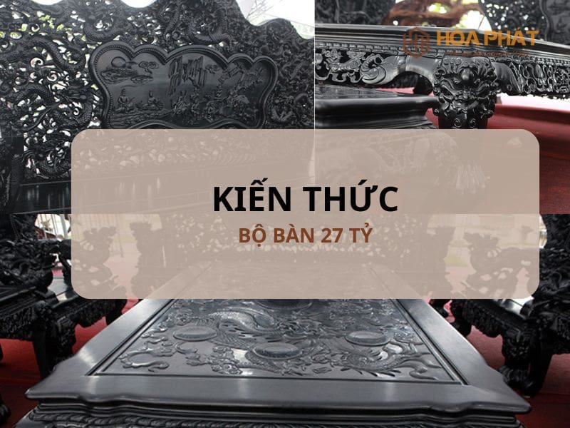 Bộ Bàn Ghế Gỗ Mun đen 27 Tỷ