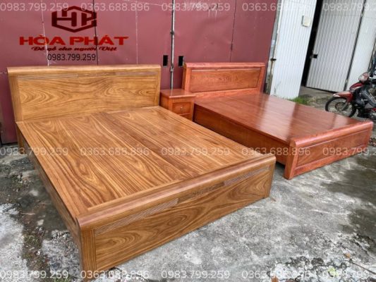 Giường Gỗ Sồi 1m8x2m