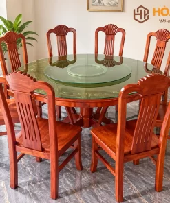 Bộ Bàn Ăn 6 Ghế Gỗ Xoan Đào