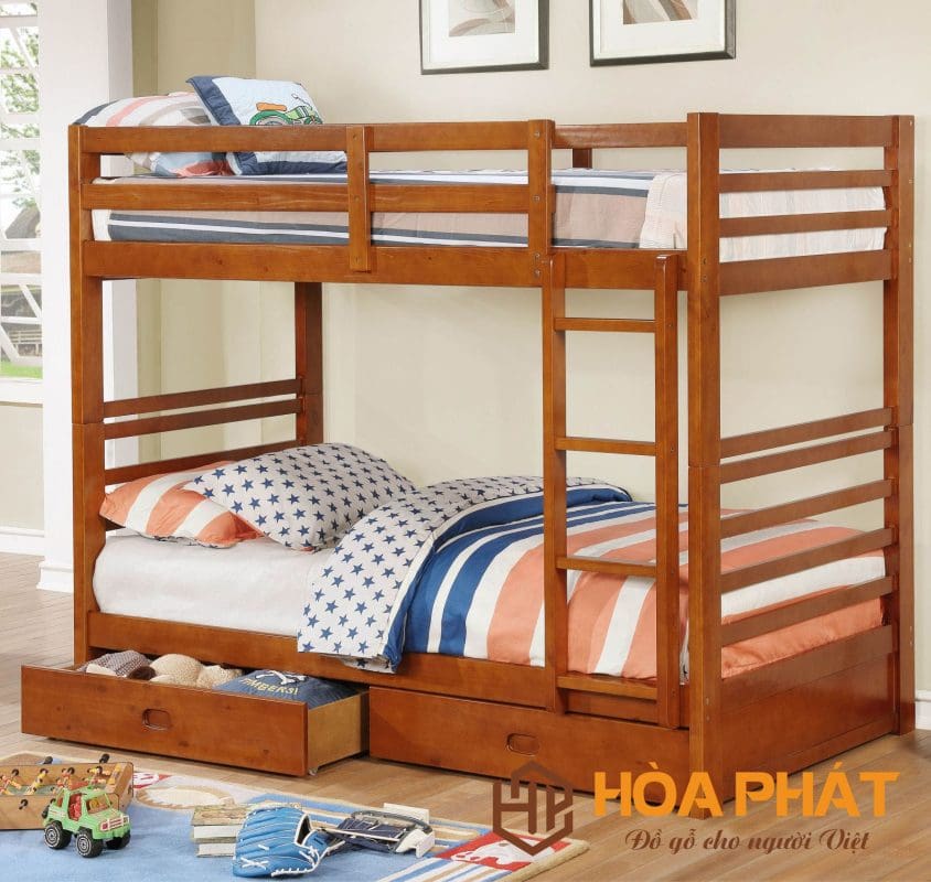 Top Mẫu Giường Tầng Gỗ Người Lớn Tiện Lợi, Sang Trọng 2025 Cac-mau-giuong-tang-go-tu-nhien-dep-gia-tot-nhat-2
