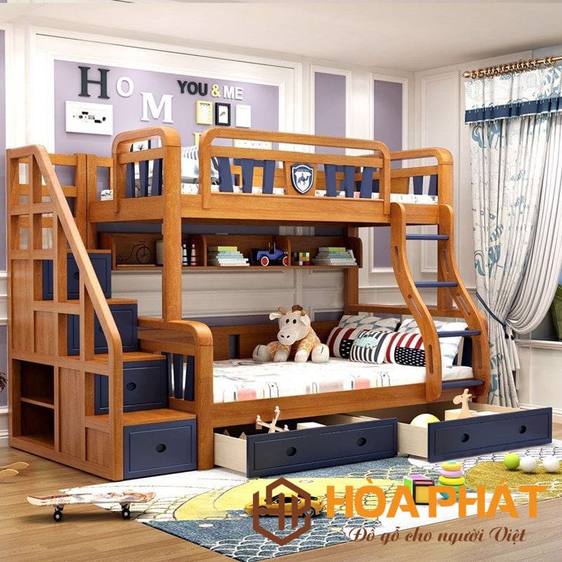 Top 10 Mẫu Giường Gỗ 2 Tầng Đáng Mua Nhất Hiện Nay Giuong-tang-tre-em