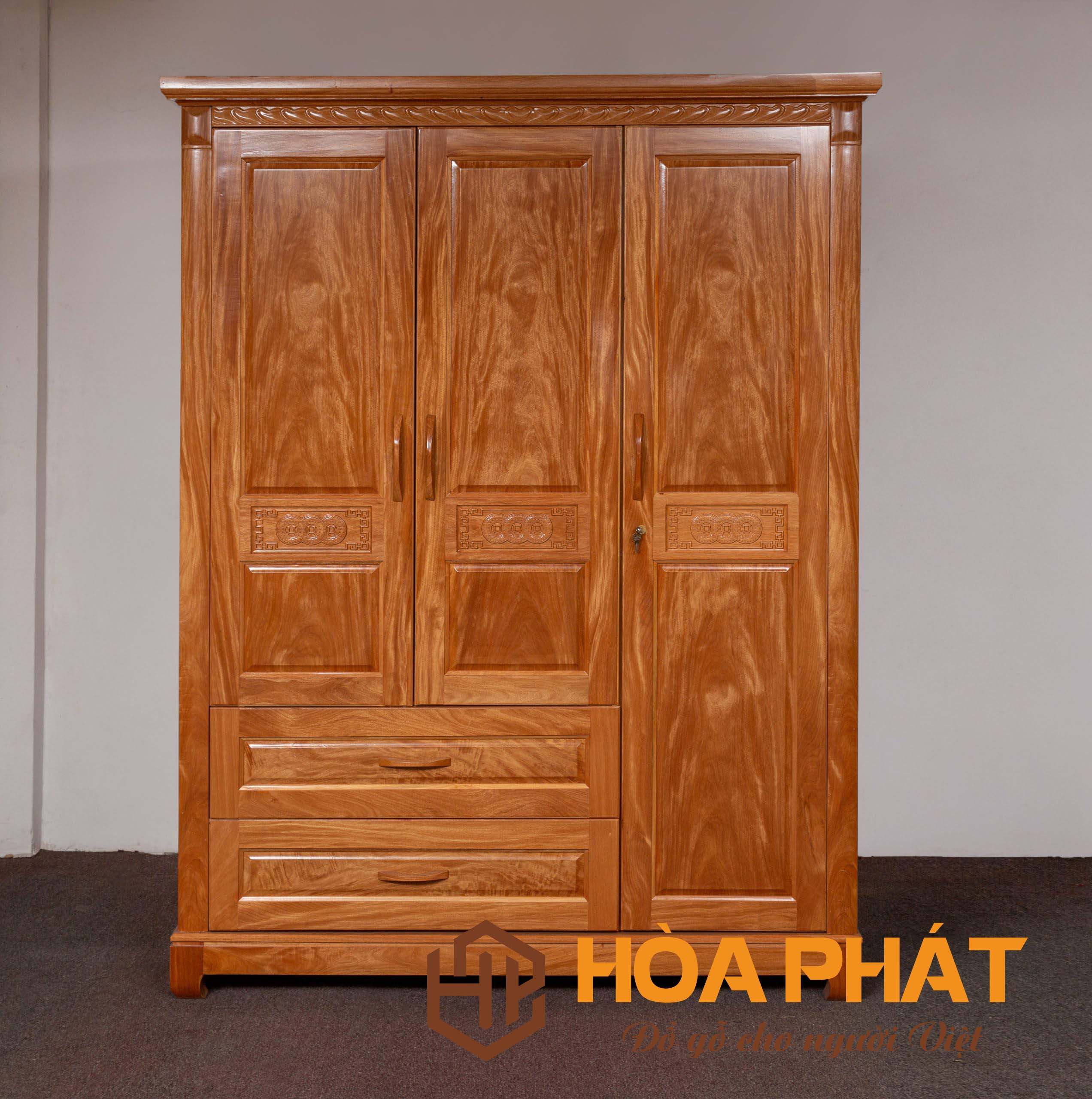 Khám Phá 10+ Mẫu Tủ Quần Áo Gỗ Tự Nhiên 3 Cánh Đẹp Nhất Hiện Nay Kham-pha-tu-quan-ao-go-tu-nhien-3-canh-1