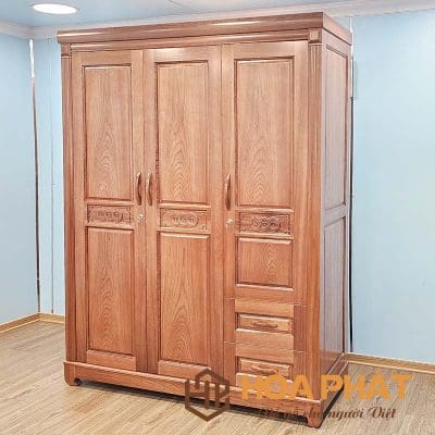 Khám Phá 10+ Mẫu Tủ Quần Áo Gỗ Tự Nhiên 3 Cánh Đẹp Nhất Hiện Nay Kham-pha-tu-quan-ao-go-tu-nhien-3-canh-2