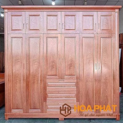 Top 10+ Mẫu Tủ Quần Áo Gỗ Tự Nhiên 6 Cánh Đẹp, Hiện Đại 2025 Top-10-tu-quan-ao-go-tu-nhien-6-canh-2