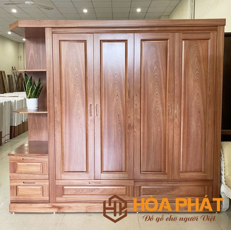 Khám Phá Mẫu Tủ Quần Áo Gỗ Tự Nhiên 4 Cánh Đẹp Và Bền Nhất Tu-quan-ao-go-thit