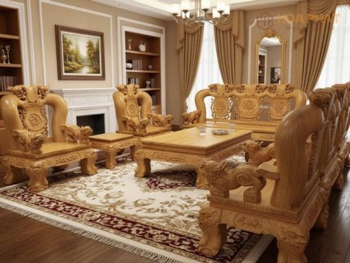 Bộ Bàn Nghế Gõ đỏ Tay 20 Mẫu 1