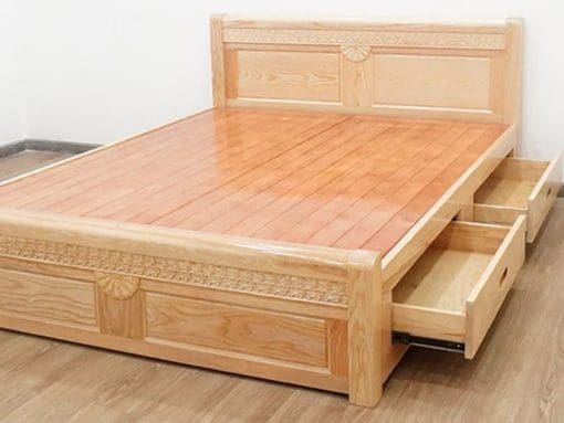 Giường Gỗ Sồi Nga 1m8