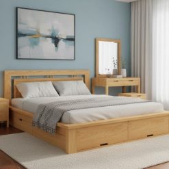 Giường Gỗ Sồi Nga 2mx2m2