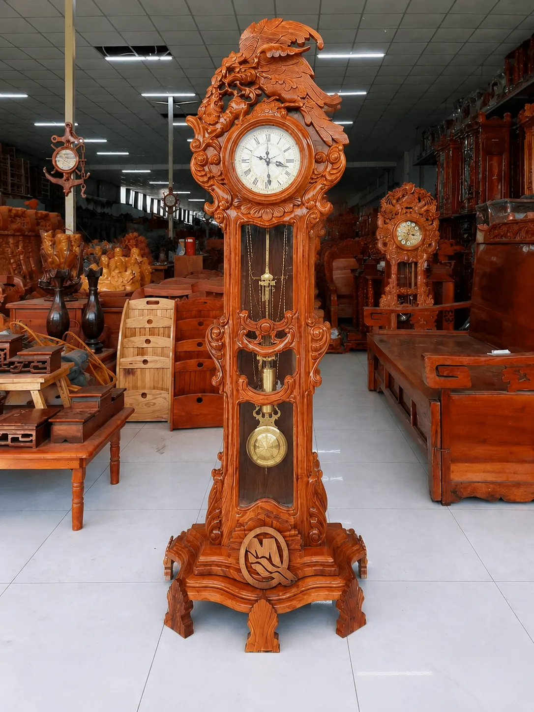 Đồng Hồ Cây Quả Lắc Gỗ Tự Nhiên | Đồ gỗ Hòa Phát Đồng hồ cây quả lắc gỗ tự nhiên tại Đồ Gỗ Hòa Phát
