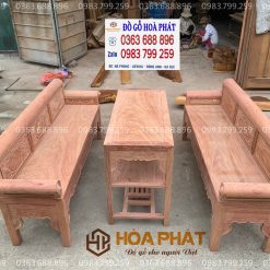 Trường kỷ gỗ tự nhiên 100%, chế tác thủ công tại Đồ Gỗ Hòa Phát