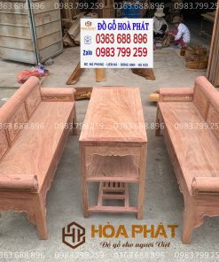 Trường kỷ gỗ tự nhiên 100%, chế tác thủ công tại Đồ Gỗ Hòa Phát