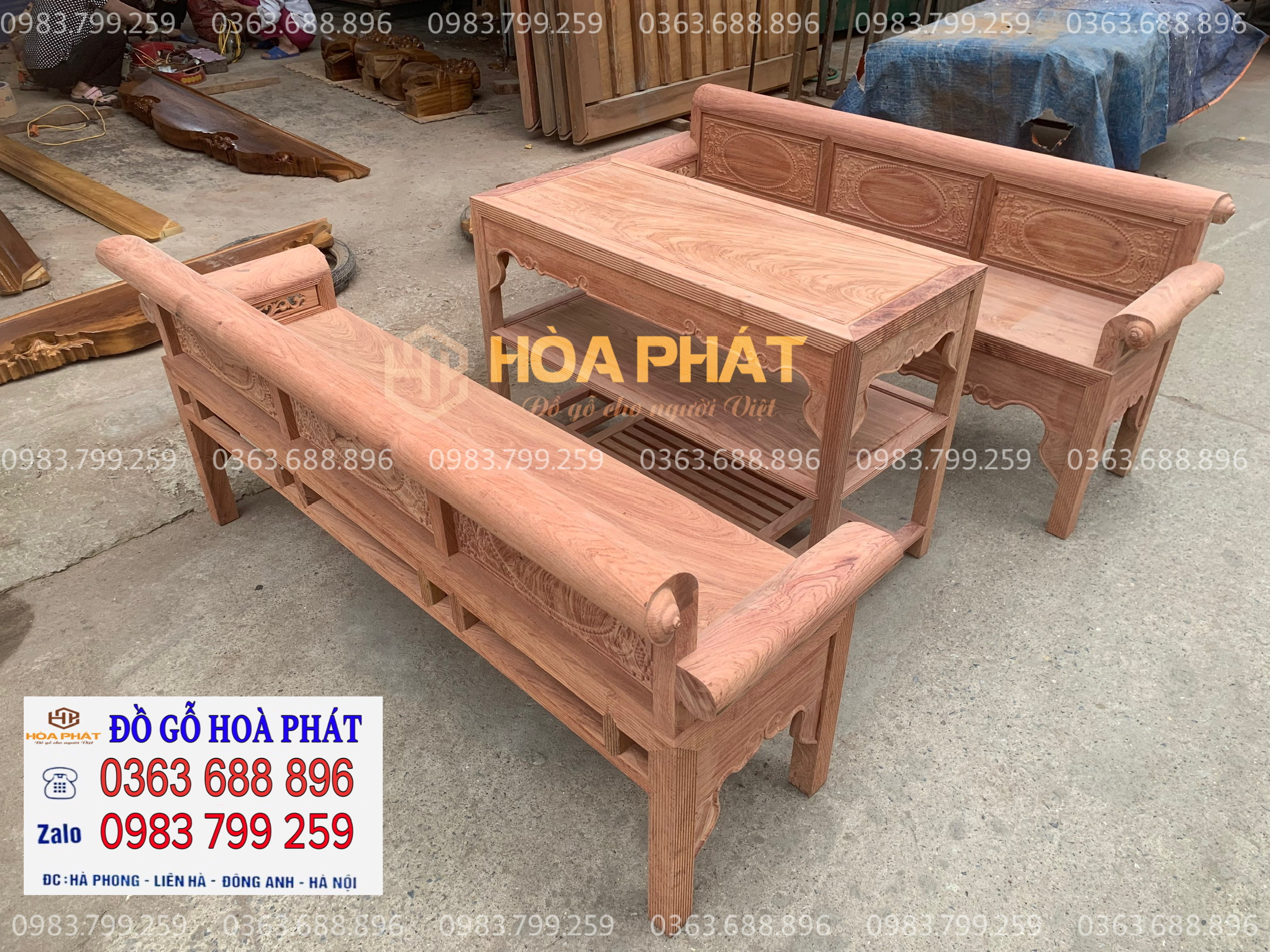 Trường Kỷ Gỗ Hương Đá Đoản 1m97 Cao 81 Rộng 62 – Bàn 1m15 f5f226d04762c63c9f733