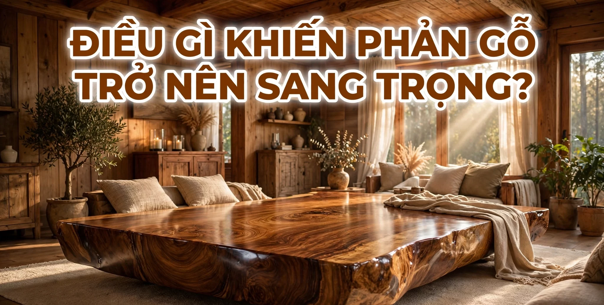 Điều gì khiến phản gỗ trở nên sang trọng?