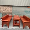 Trường Kỷ Gỗ Hương Đá Đoản Dài - Ảnh 4