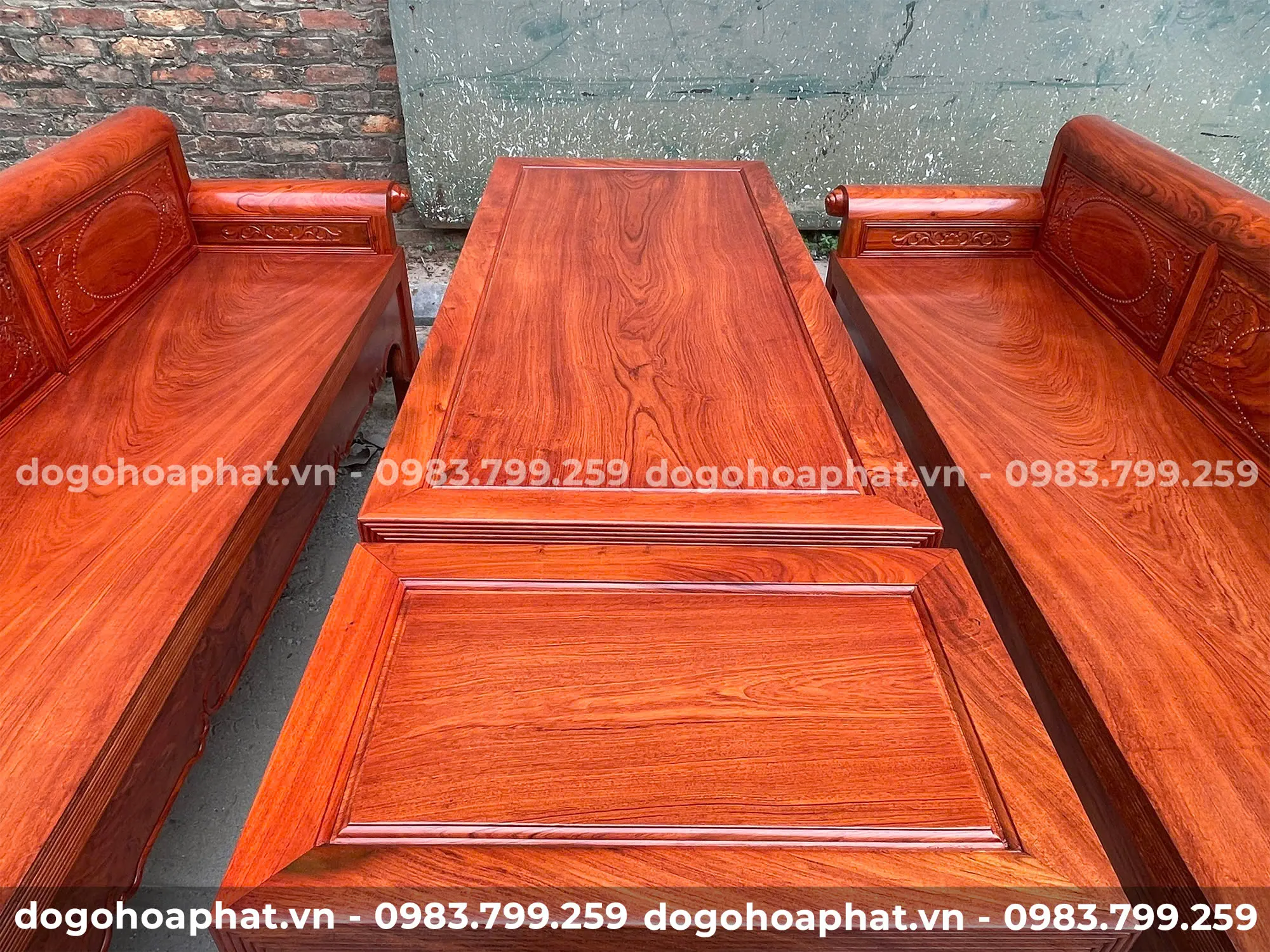 Trường Kỷ Gỗ Hương Đá Đoản 1m97 Cao 81 Rộng 62 – Bàn 1m15 Trường kỷ gỗ hương đá kết hợp chất liệu tự nhiên, kiểu dáng truyền thống và độ bền chắc