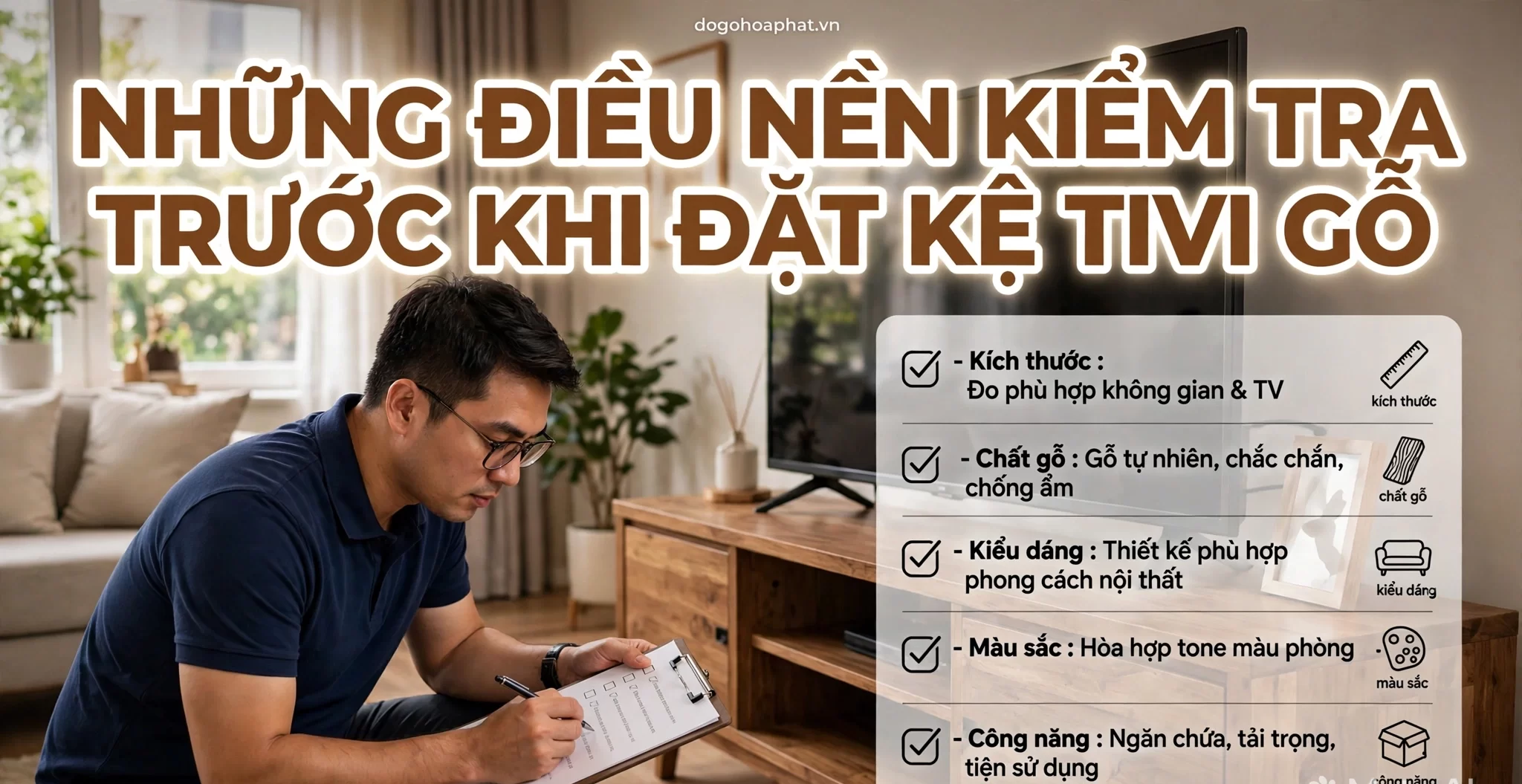 Lựa chọn kệ tivi sang trọng - điều mà nhiều gia đình không nên bỏ qua Những điều nên kiểm tra trước khi đặt kệ tivi gỗ