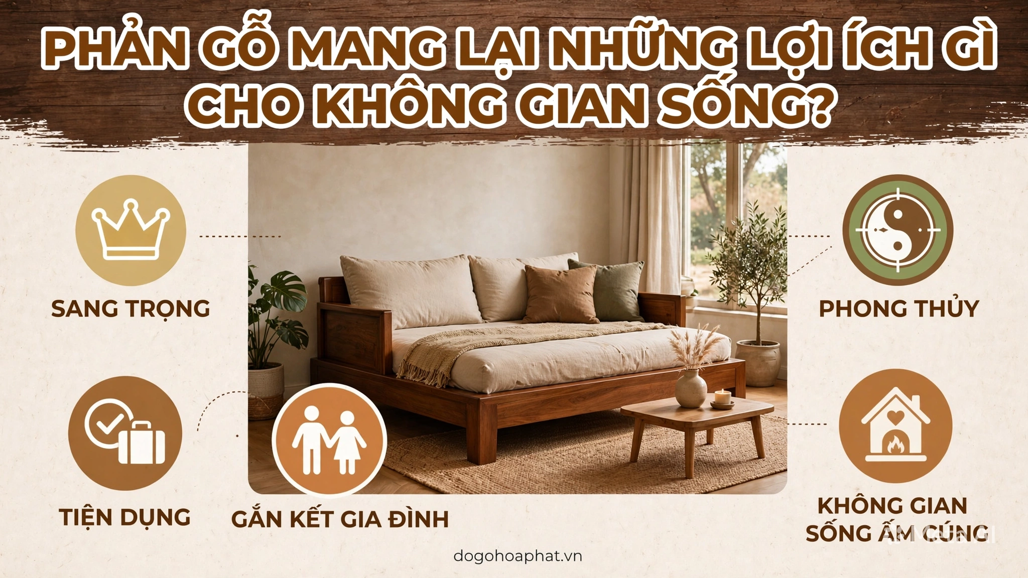 Phản gỗ mang lại những lợi ích gì cho không gian sống?