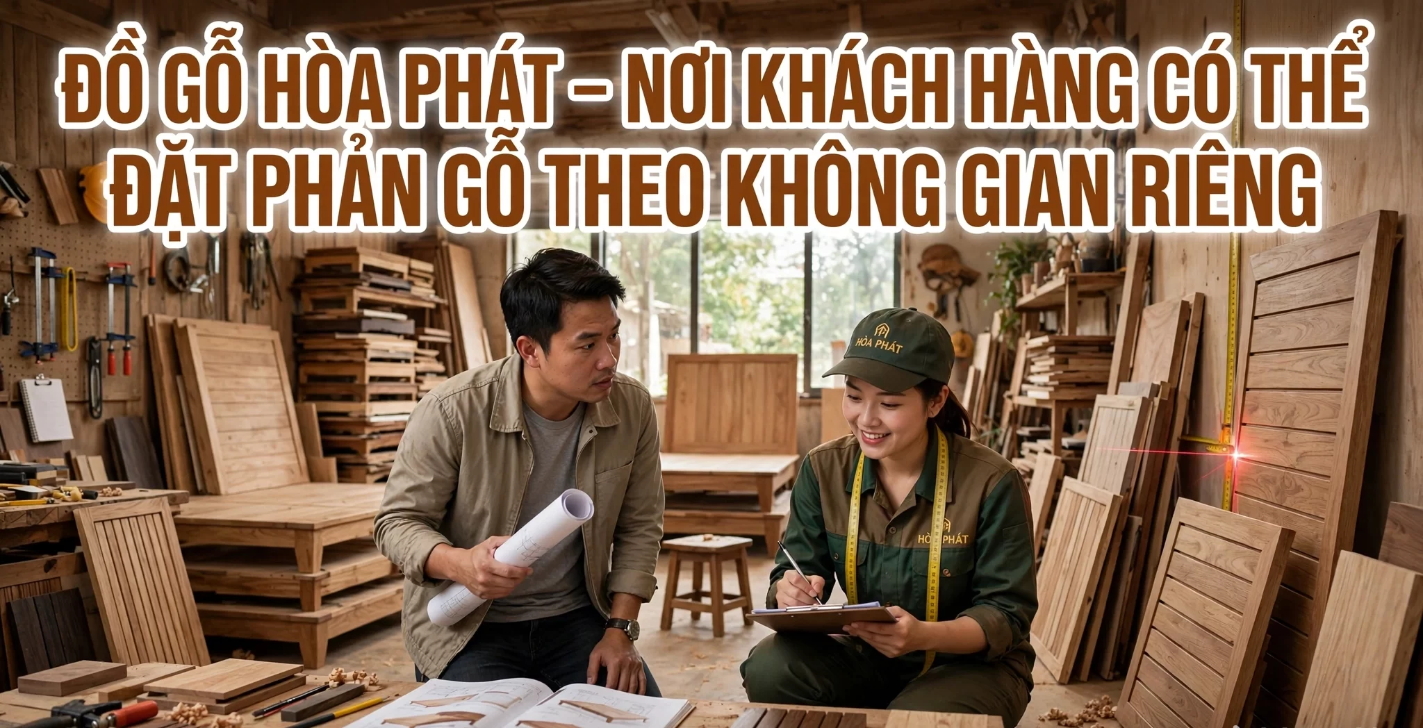 Đồ Gỗ Hòa Phát – nơi khách hàng có thể đặt phản gỗ theo không gian riêng