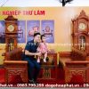 Đồng Hồ Vuông Pháp Gỗ Hương Ta Cao Cấp Cao 2m2 - Ảnh 5
