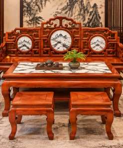 Bàn ghế móc mỏ gỗ hương đá tuyển chọn vân