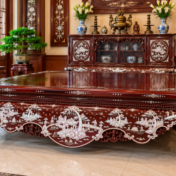 Sập khảm gỗ cao cấp 1m6x2m, 1m8x2m2